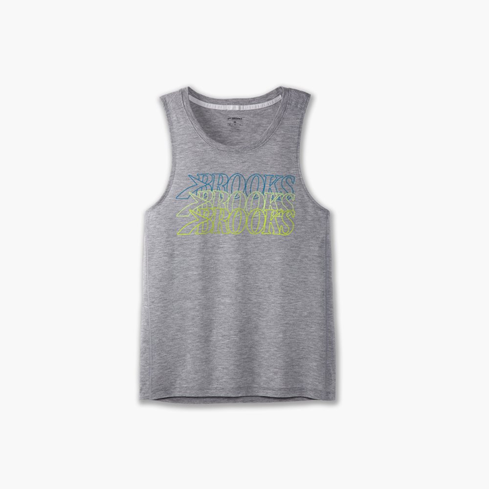 Brooks Distance Tank 3.0 Grey | 48EYGTZDR