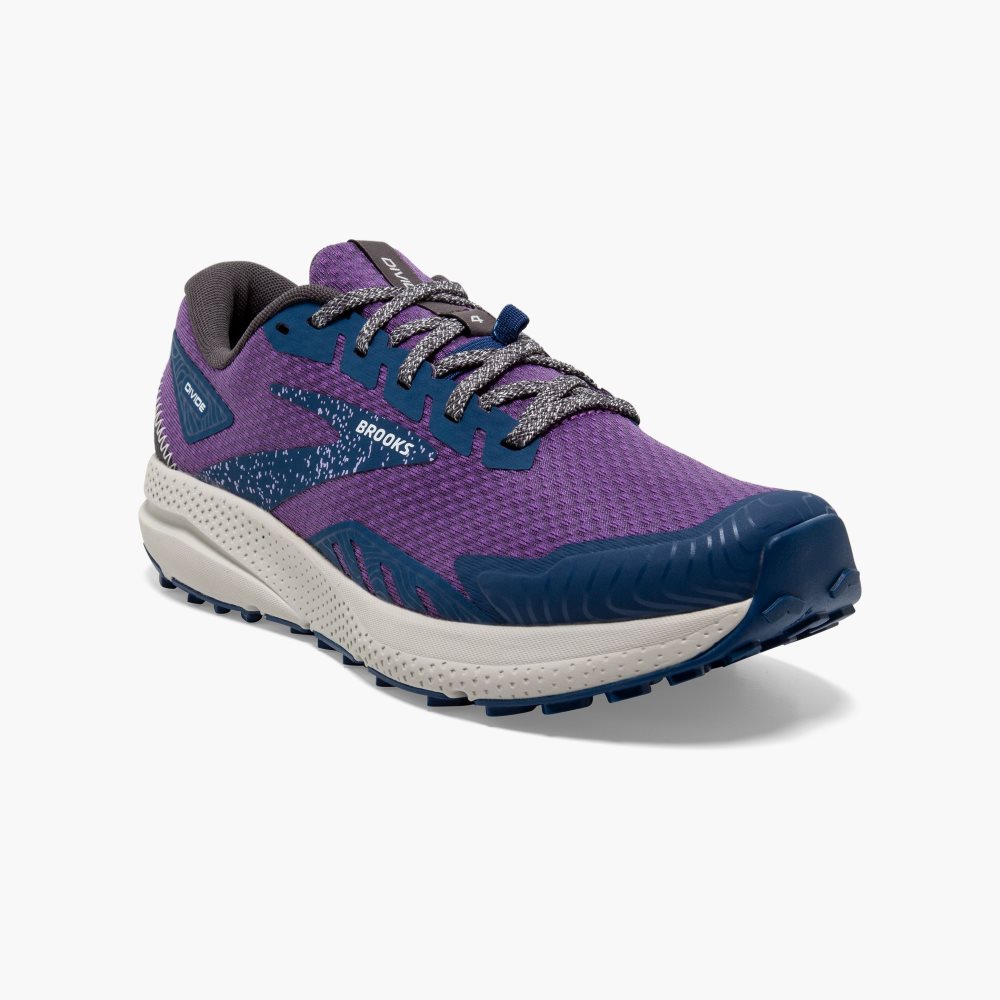 Brooks Divide 4 Purple / Navy | 46VIUASFK