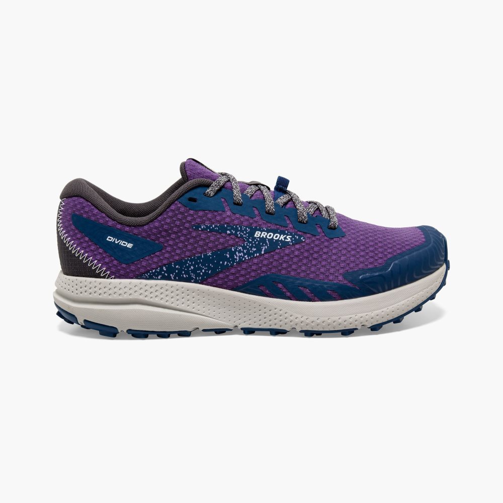 Brooks Divide 4 Purple / Navy | 46VIUASFK