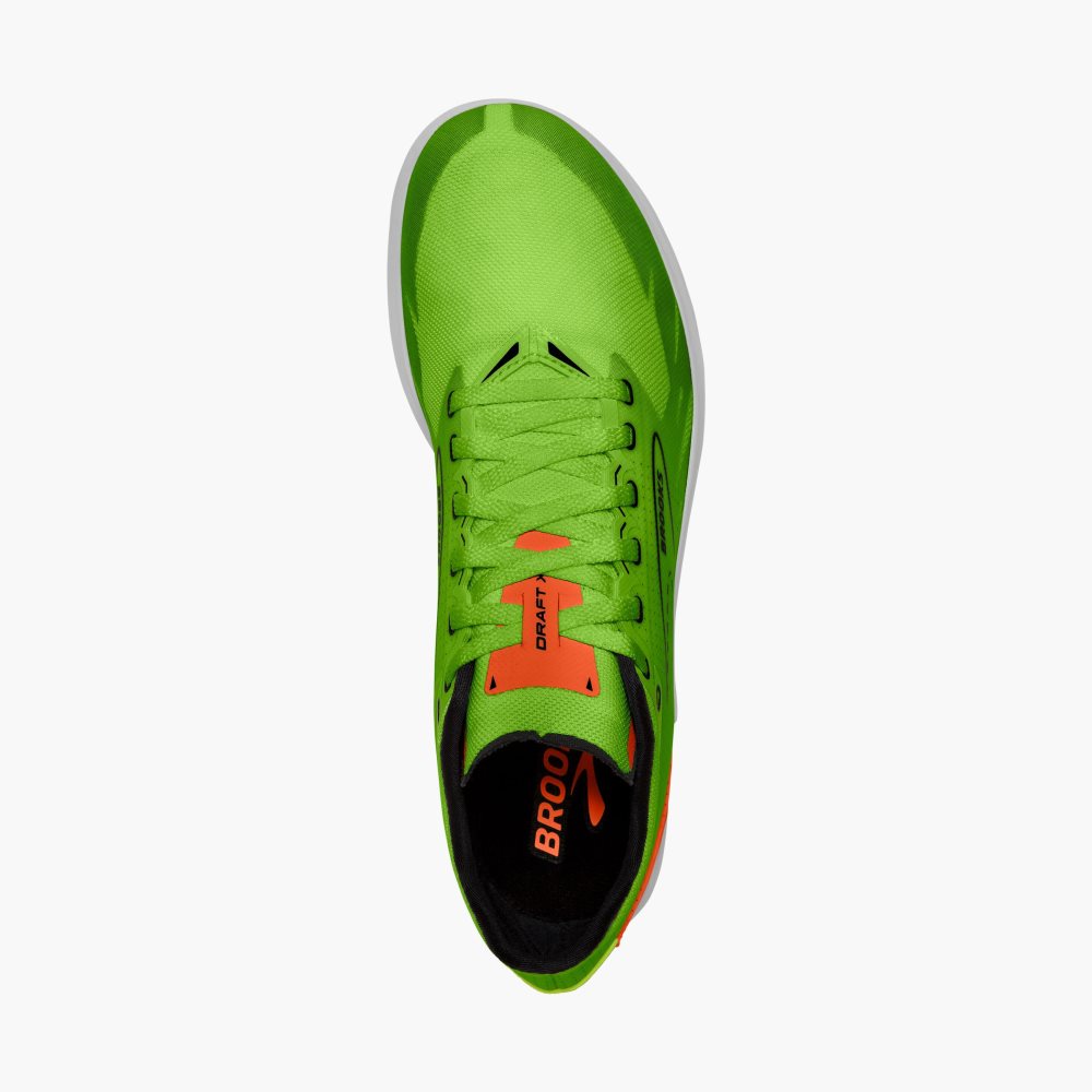 Brooks Draft XC Green / Red Orange / White | 17IJLGAZT