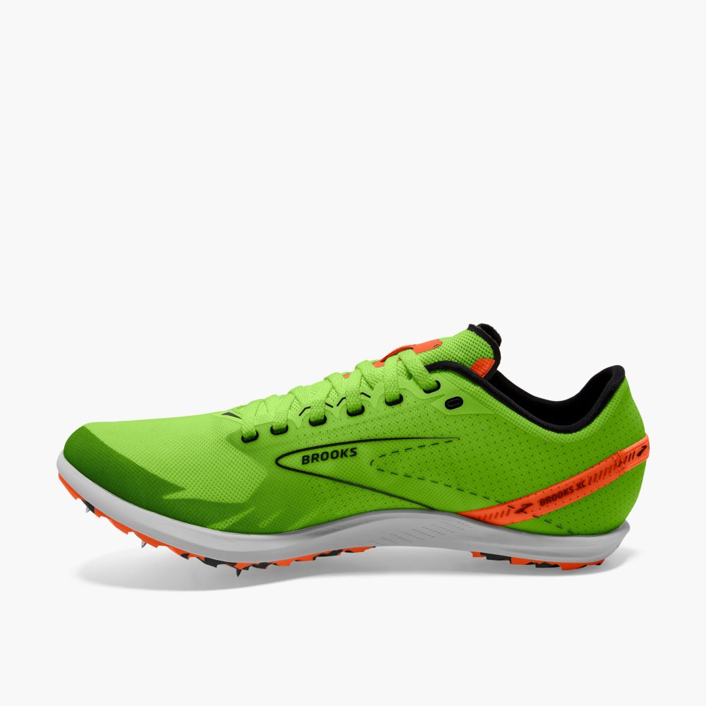 Brooks Draft XC Green / Red Orange / White | 17IJLGAZT