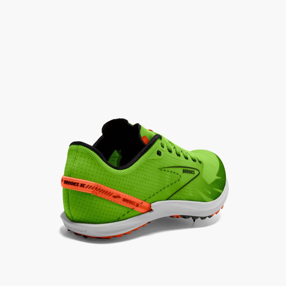 Brooks Draft XC Green / Red Orange / White | 17IJLGAZT