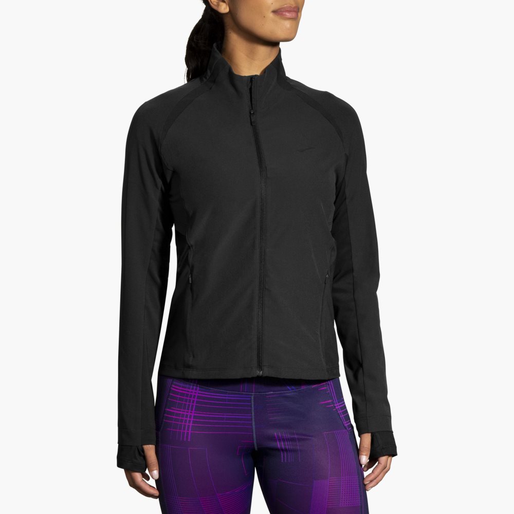 Brooks Fusion Hybrid Jacket Black | 75WLBJERQ