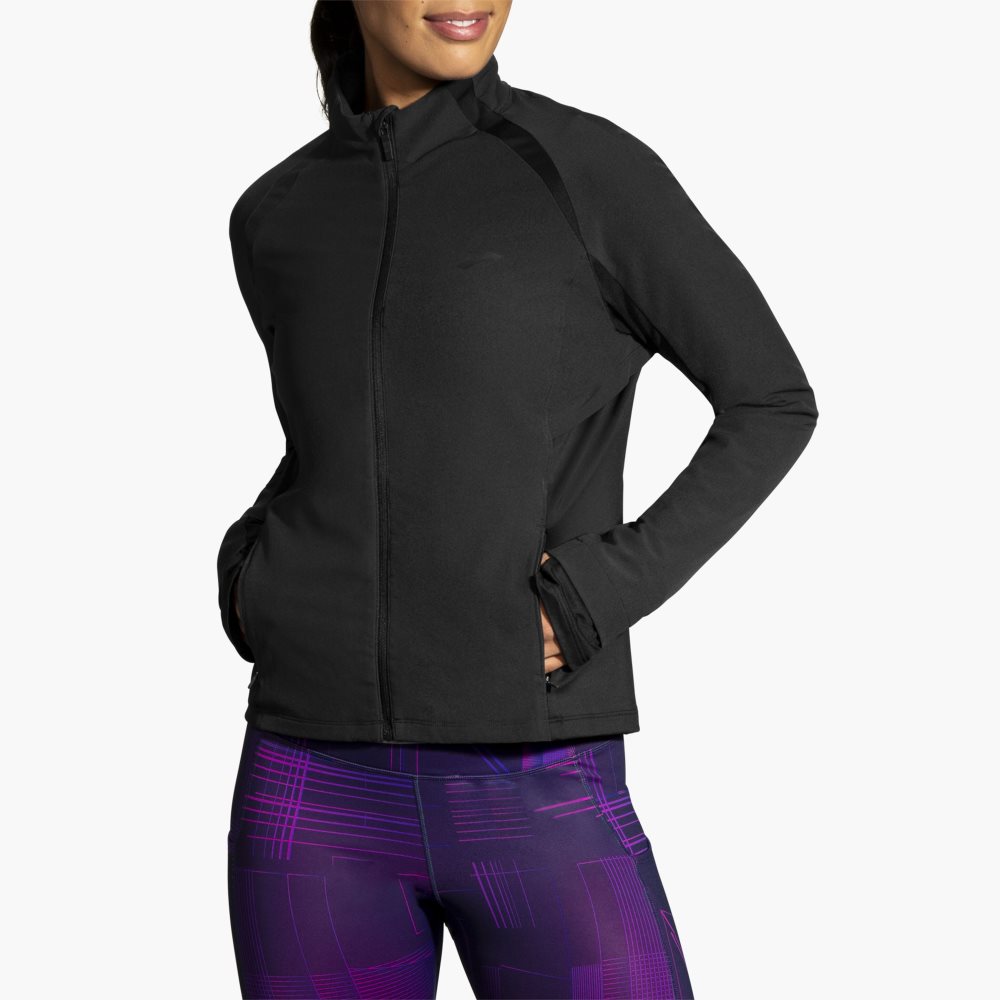 Brooks Fusion Hybrid Jacket Black | 75WLBJERQ