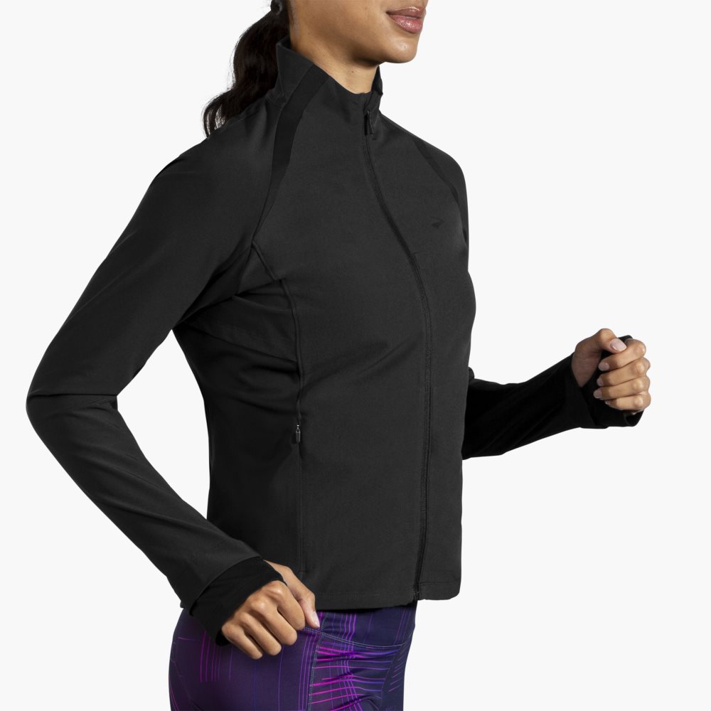 Brooks Fusion Hybrid Jacket Black | 75WLBJERQ