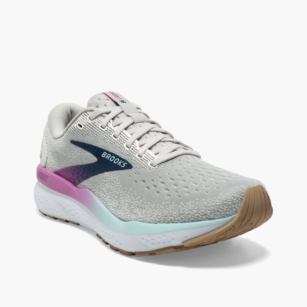 Brooks Ghost 16 White / Grey / Blue | 07WIOZYFH