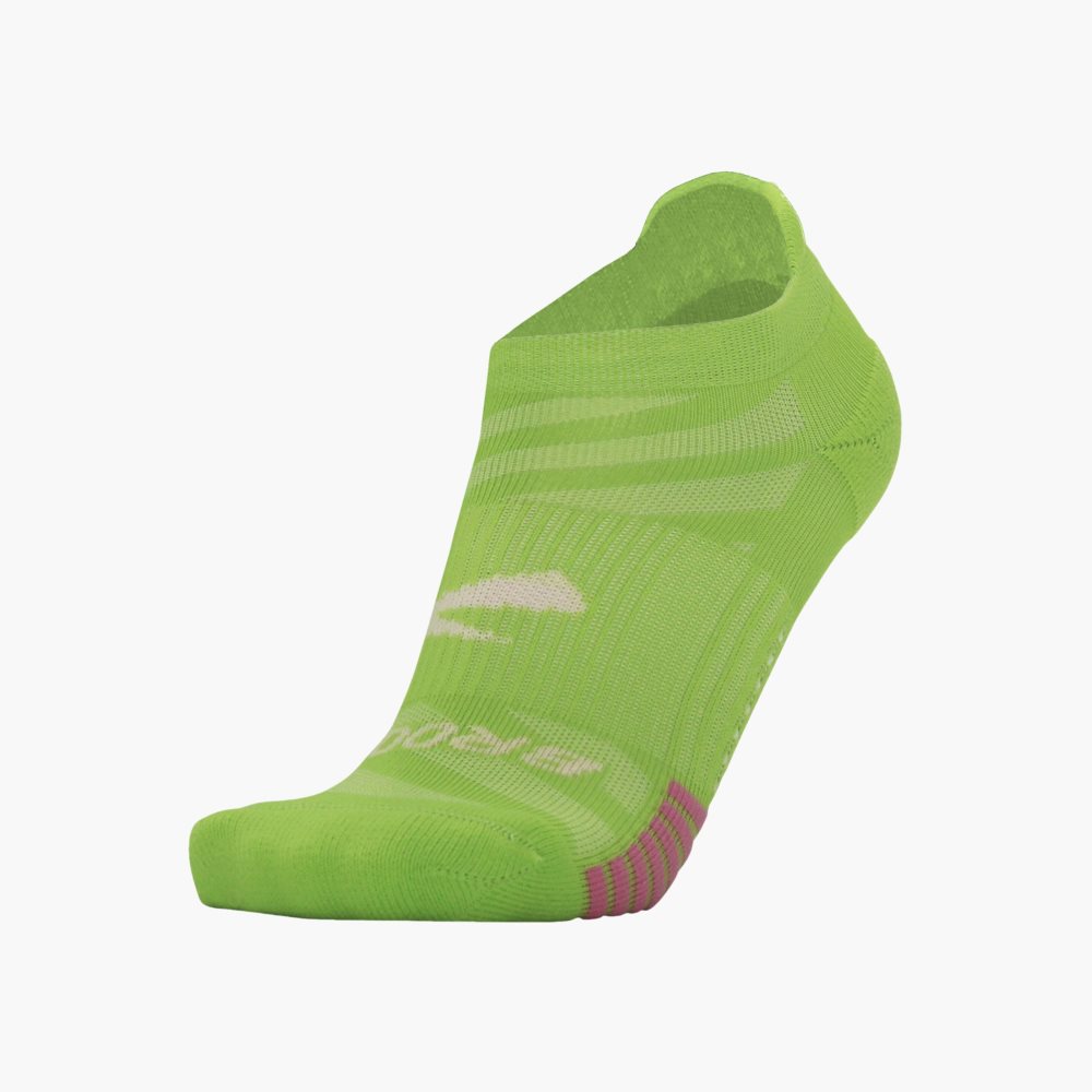 Brooks Ghost Lite No Show 2-Pack Brown / Light Green / Light Green | 48DWOQNYM