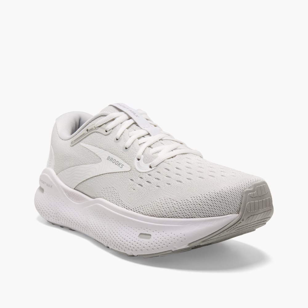 Brooks Ghost Max White / Metal Silver | 37DFGVSZN