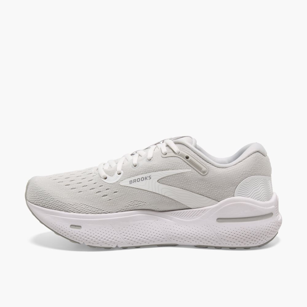 Brooks Ghost Max White / Metal Silver | 37DFGVSZN