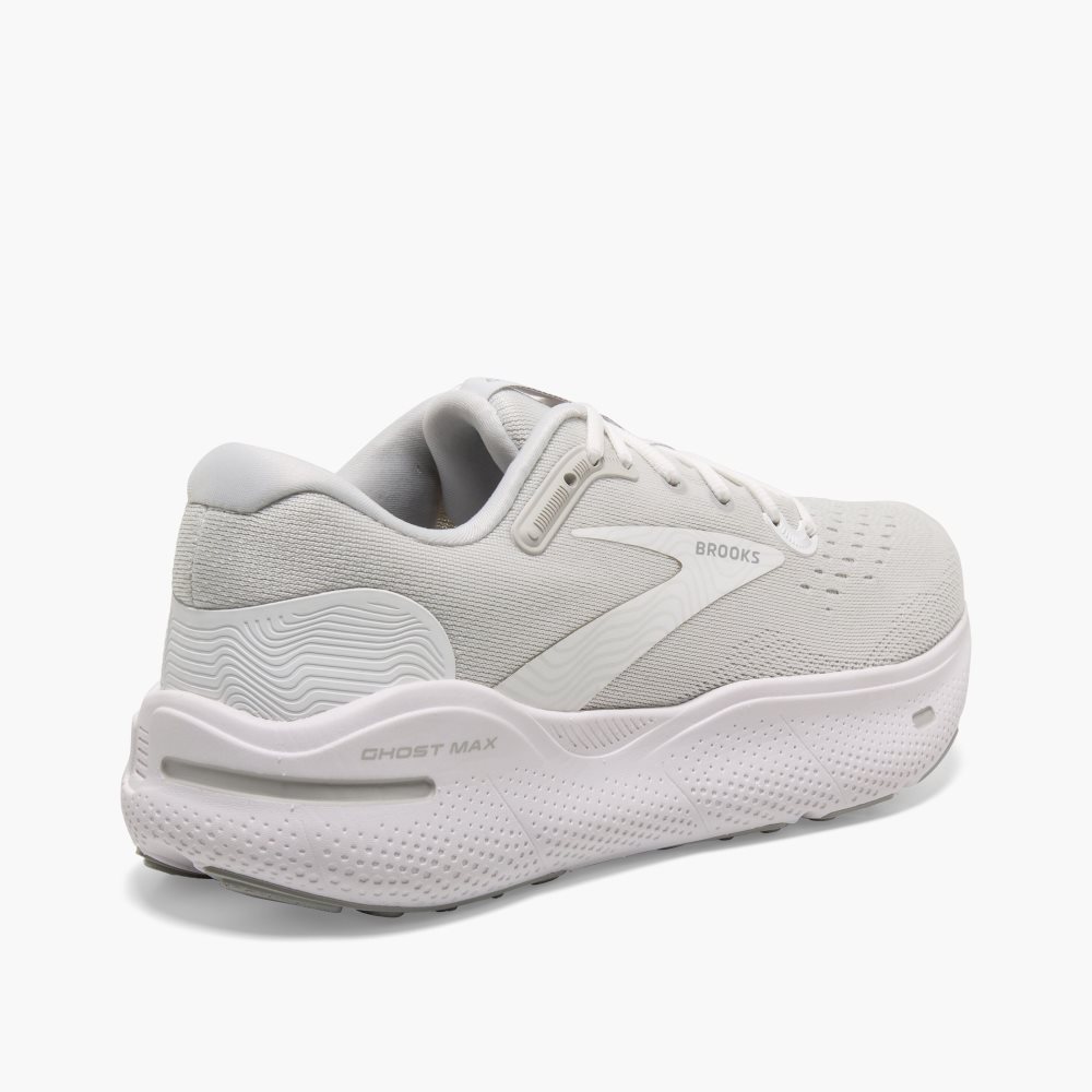 Brooks Ghost Max White / Metal Silver | 37DFGVSZN