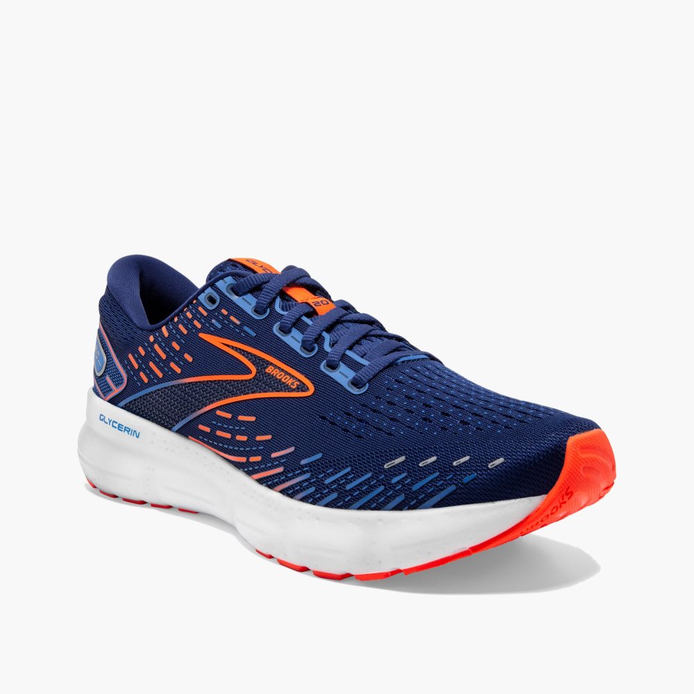 Brooks Glycerin 20 Blue / Blue / Orange | 98WGQEKLO