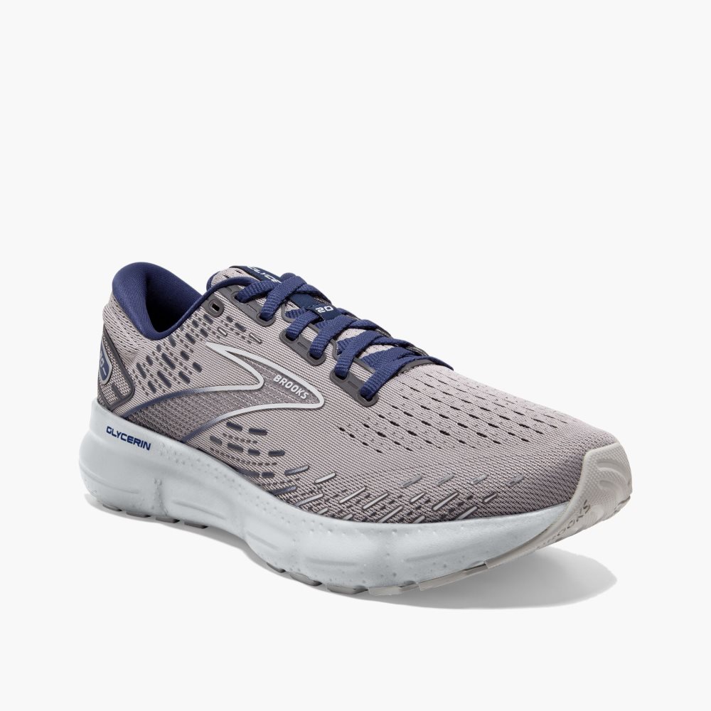 Brooks Glycerin 20 Grey / Blue | 67SEBGIWP