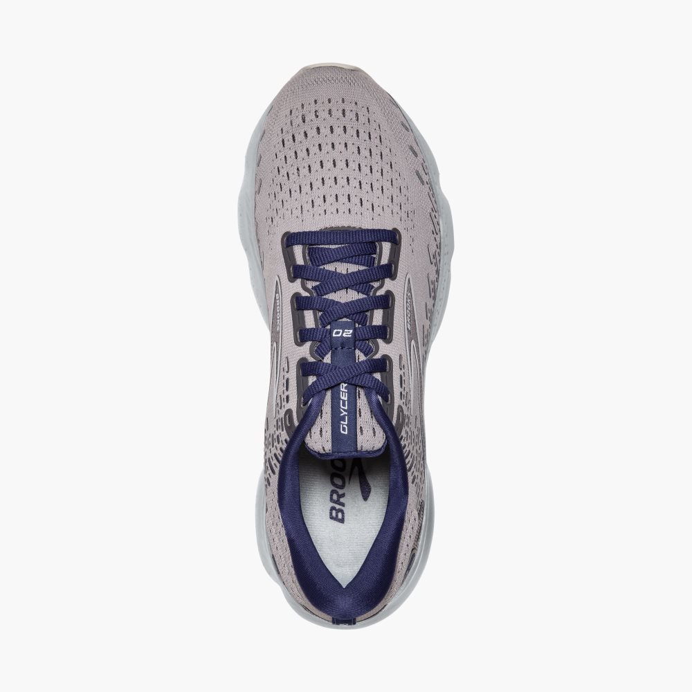 Brooks Glycerin 20 Grey / Blue | 67SEBGIWP