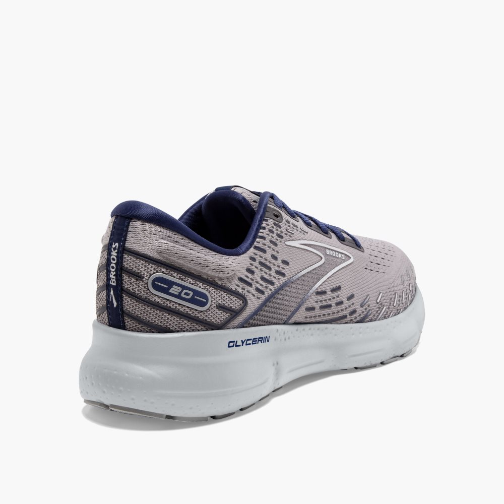 Brooks Glycerin 20 Grey / Blue | 67SEBGIWP