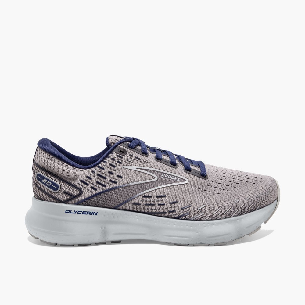 Brooks Glycerin 20 Grey / Blue | 67SEBGIWP