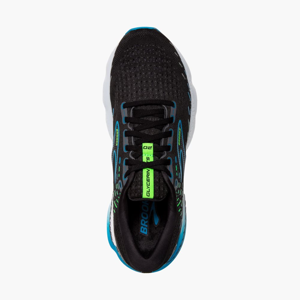 Brooks Glycerin GTS 20 Black / Green | 74ULFPYMN