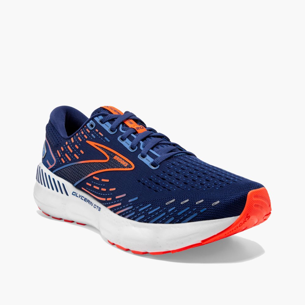 Brooks Glycerin GTS 20 Blue / Blue / Orange | 60ANJXSVL