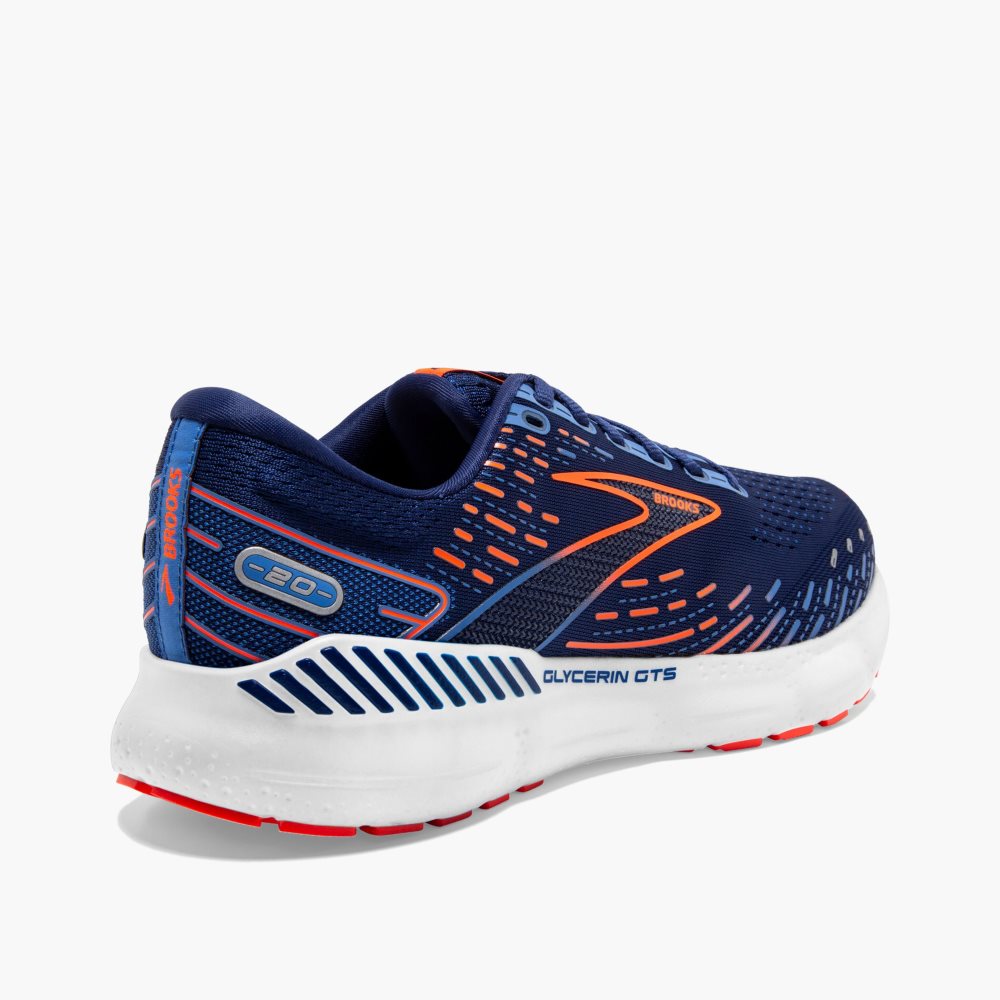 Brooks Glycerin GTS 20 Blue / Blue / Orange | 60ANJXSVL