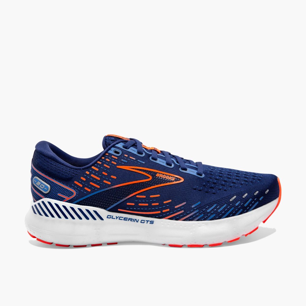 Brooks Glycerin GTS 20 Blue / Blue / Orange | 60ANJXSVL