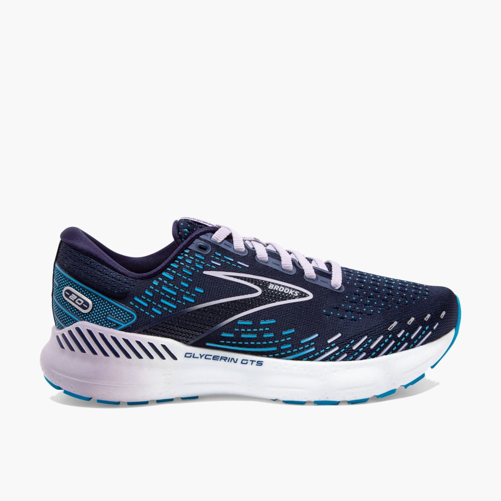 Brooks Glycerin GTS 20 Navy / Purple | 10GCQNBPX