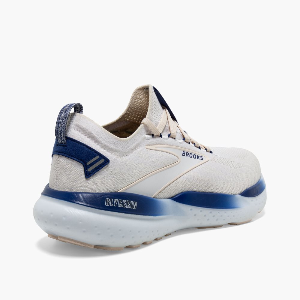 Brooks Glycerin StealthFit 21 White / Blue | 97XHASWNM