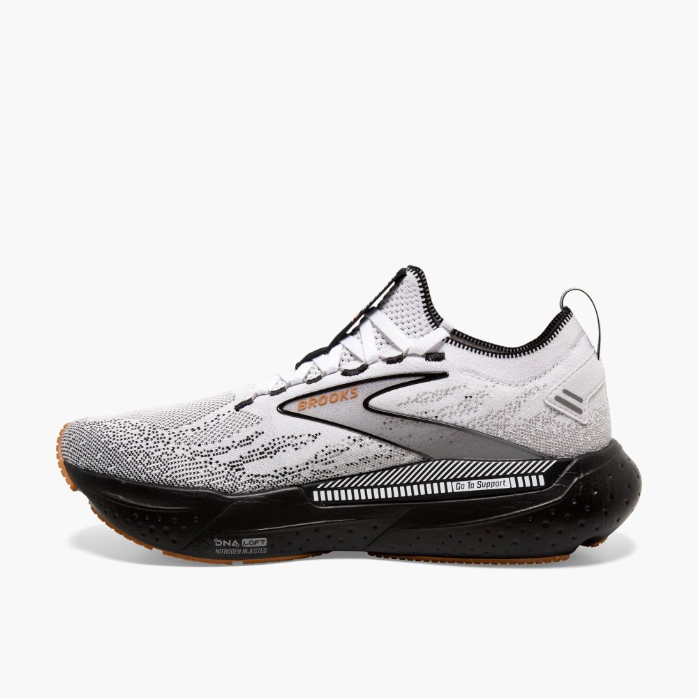 Brooks Glycerin StealthFit GTS 21 White / Grey / Black | 13OFZCDVI