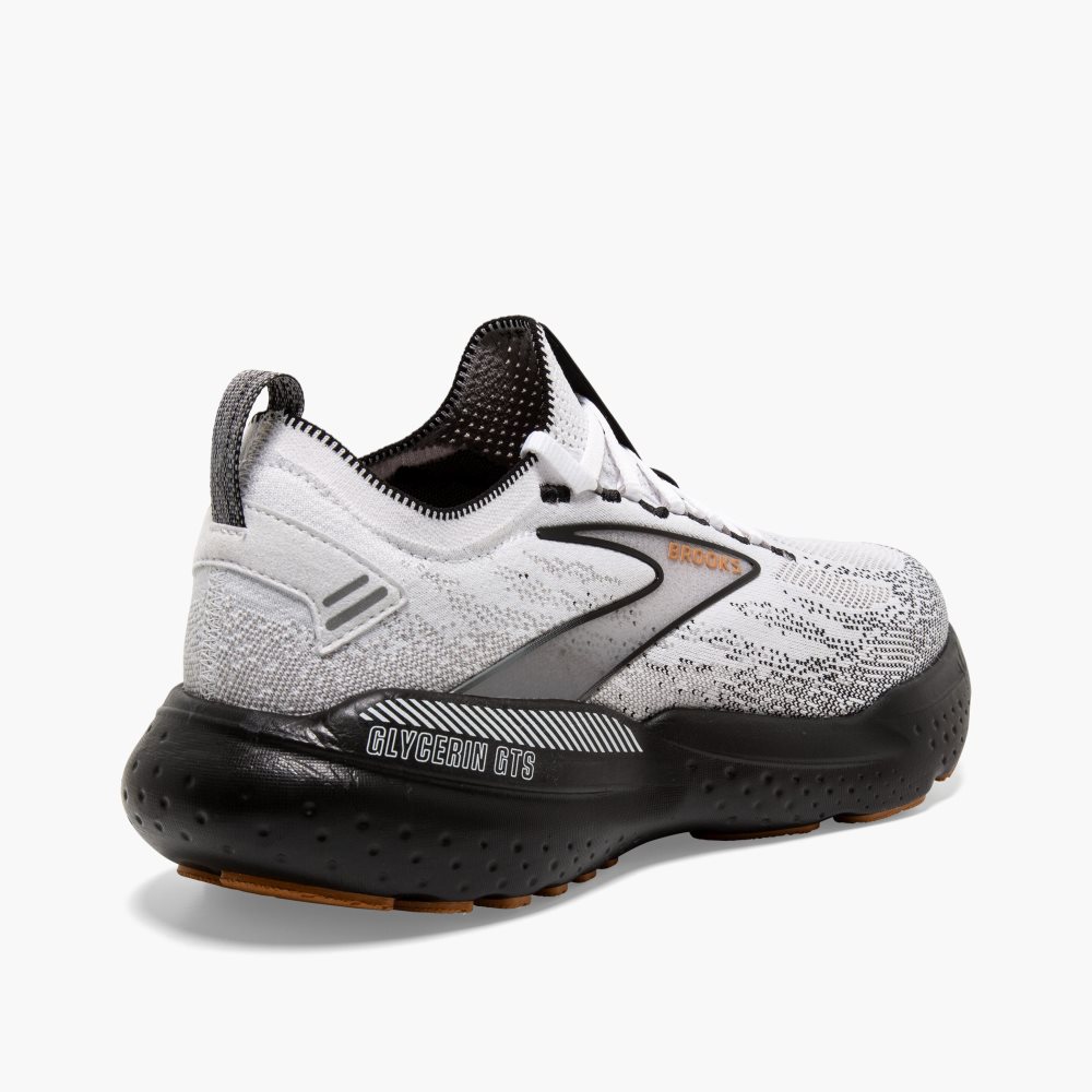 Brooks Glycerin StealthFit GTS 21 White / Grey / Black | 13OFZCDVI