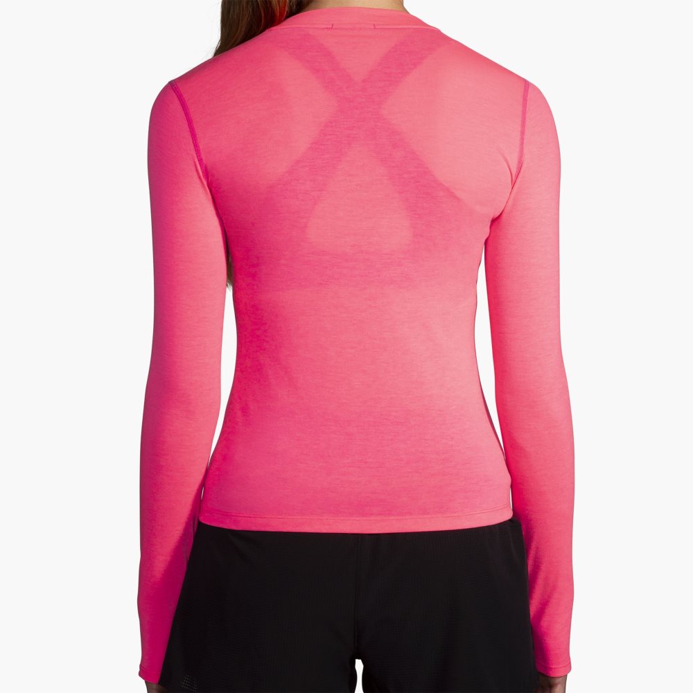 Brooks High Point Long Sleeve Pink | 42SRAPTEJ