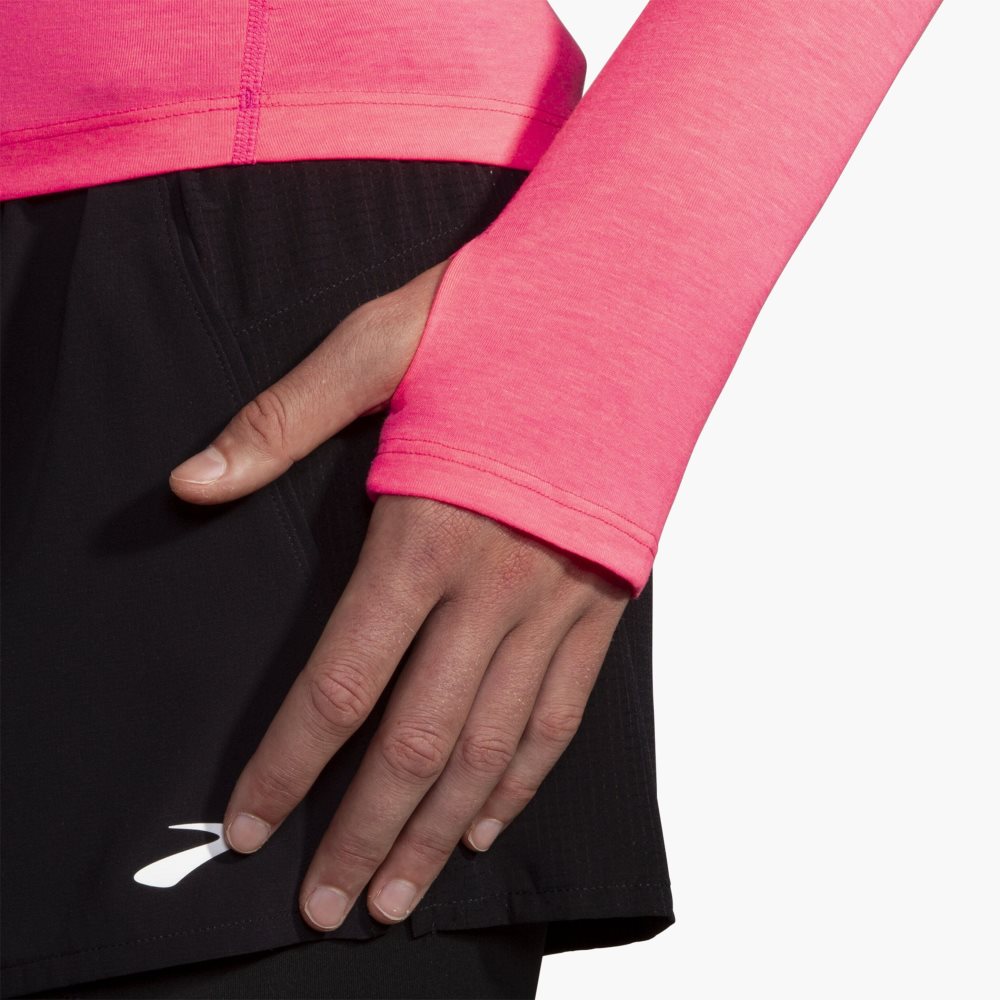 Brooks High Point Long Sleeve Pink | 42SRAPTEJ