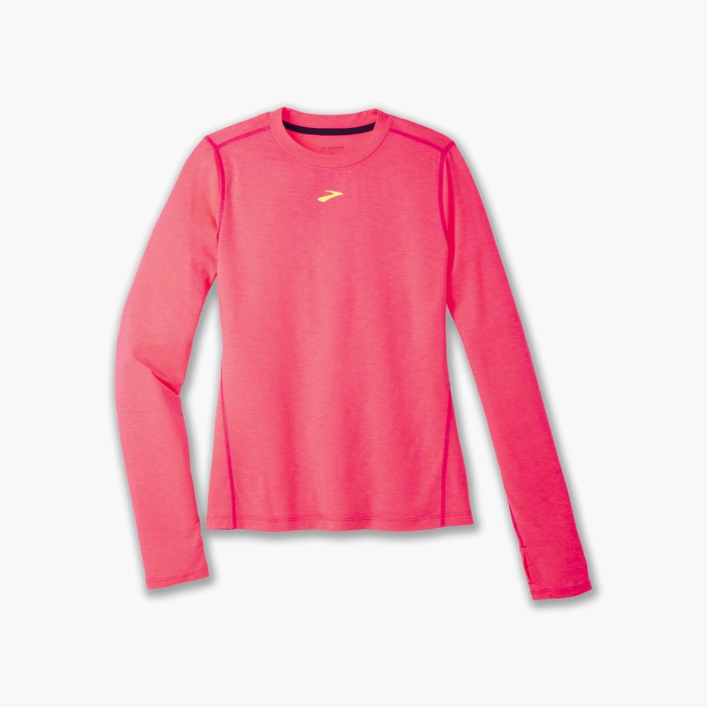 Brooks High Point Long Sleeve Pink | 42SRAPTEJ