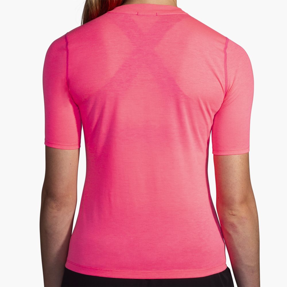 Brooks High Point Short Sleeve Pink | 30AJUBRSN