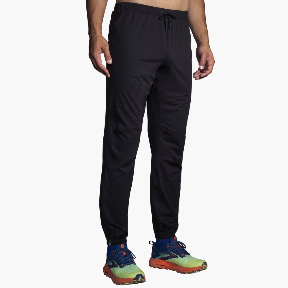 Brooks High Point Waterproof Pant Black | 98CSJYEUX