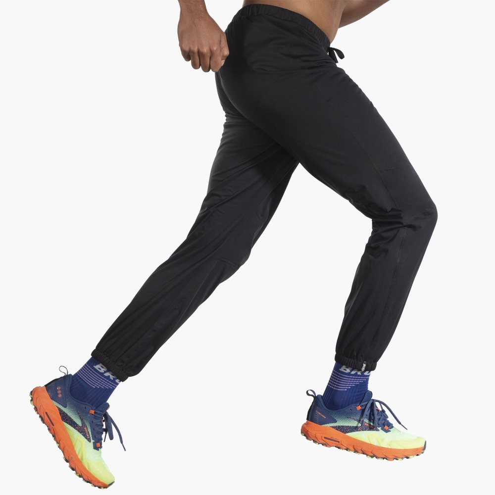 Brooks High Point Waterproof Pant Black | 98CSJYEUX