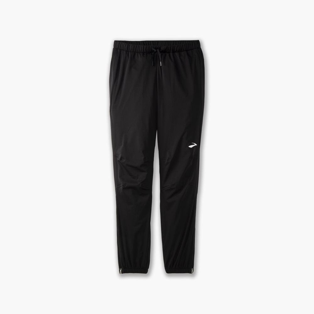 Brooks High Point Waterproof Pant Black | 98CSJYEUX