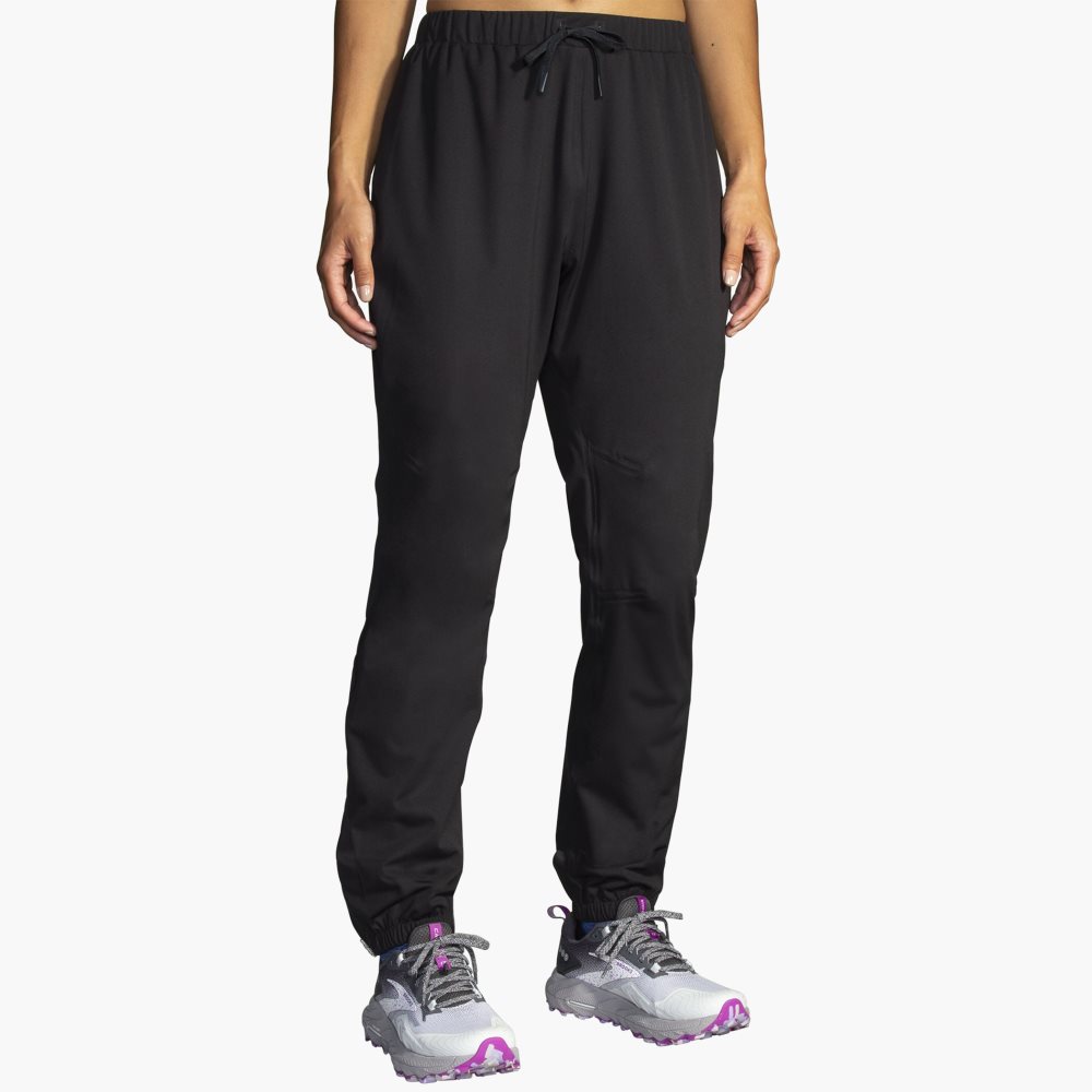 Brooks High Point Waterproof Pant Black | 68FSLODUJ