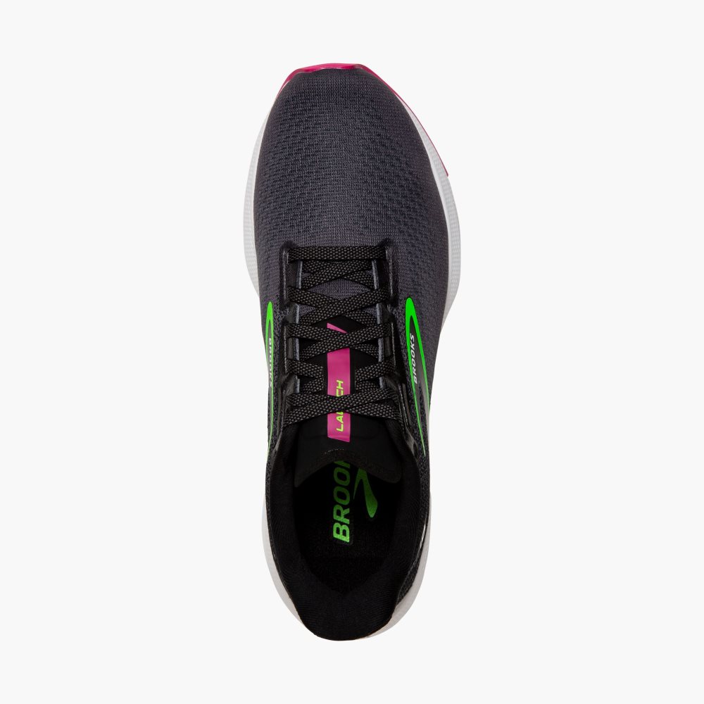 Brooks Launch 10 Black / Green | 12DUSYXZN