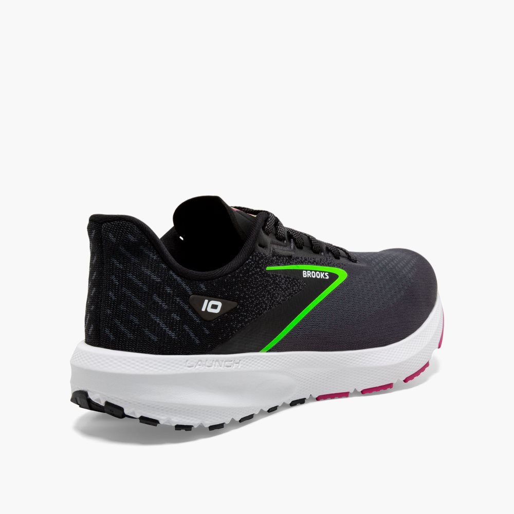 Brooks Launch 10 Black / Green | 12DUSYXZN