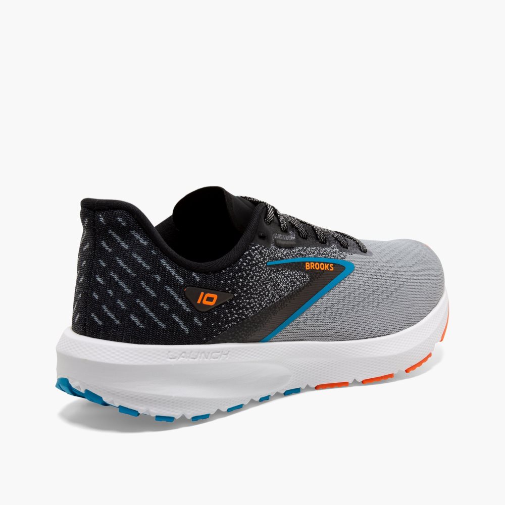 Brooks Launch 10 Black / Grey / Orange | 14TAPVWEF