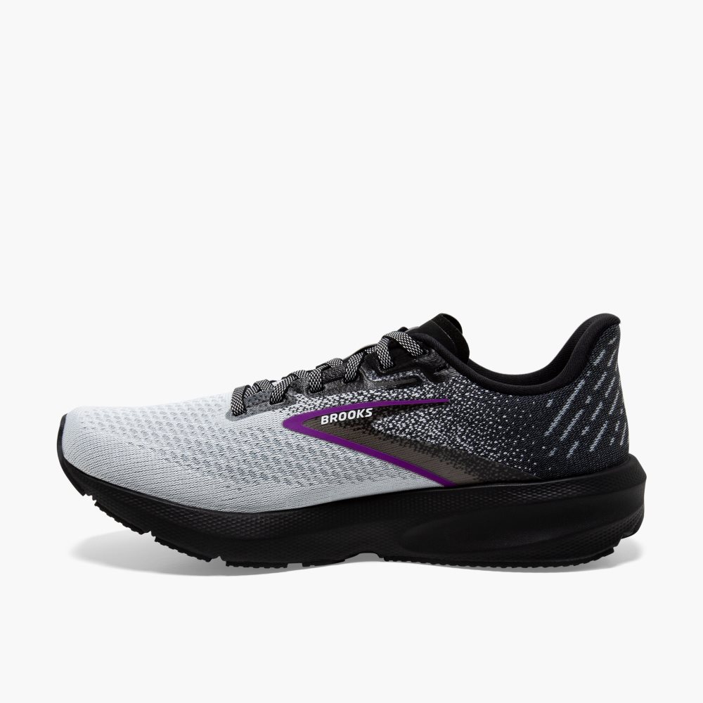 Brooks Launch 10 Black / White / Purple | 34FNBMVYP