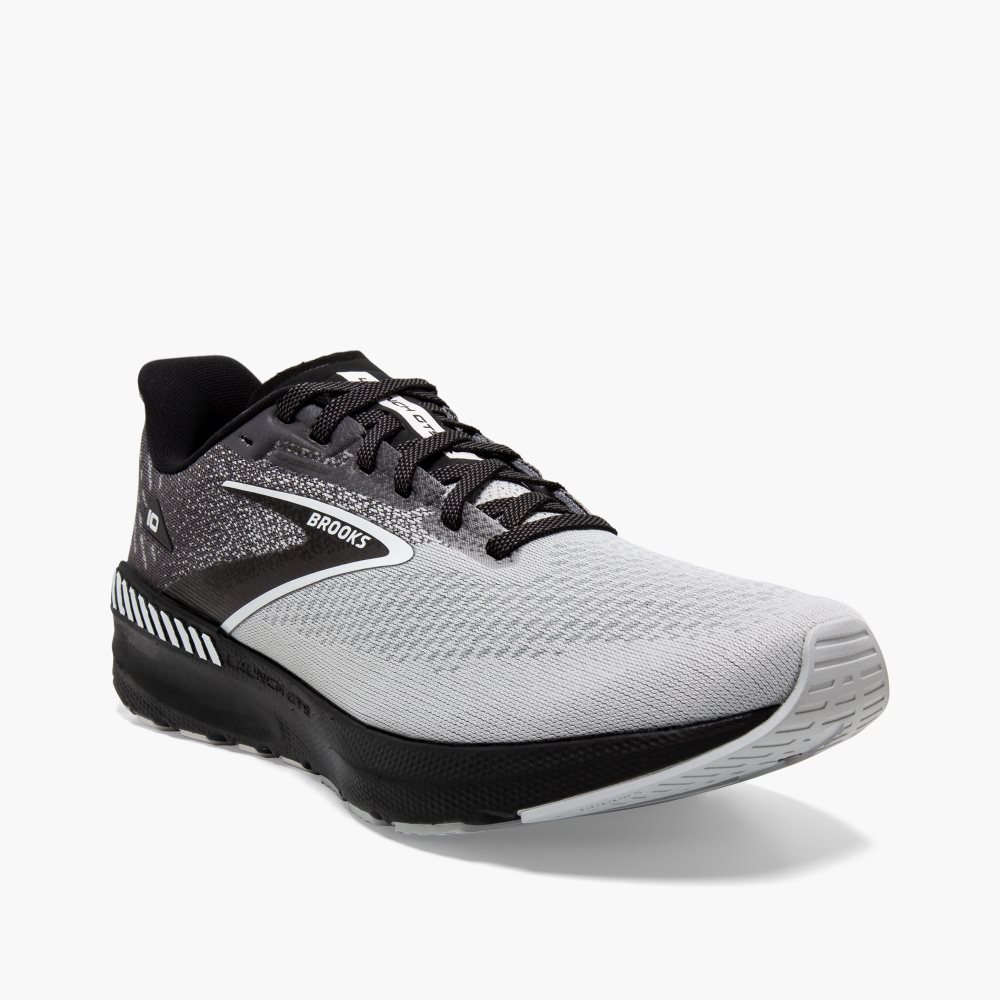 Brooks Launch GTS 10 Black / White | 31RXVWEFU