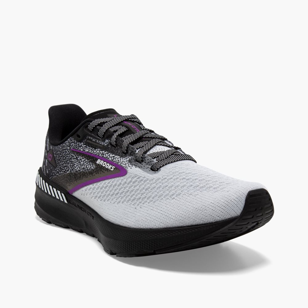 Brooks Launch GTS 10 Black / White / Purple | 42BMNYUVO