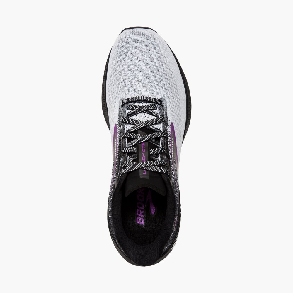 Brooks Launch GTS 10 Black / White / Purple | 42BMNYUVO