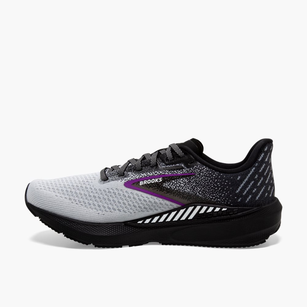 Brooks Launch GTS 10 Black / White / Purple | 42BMNYUVO