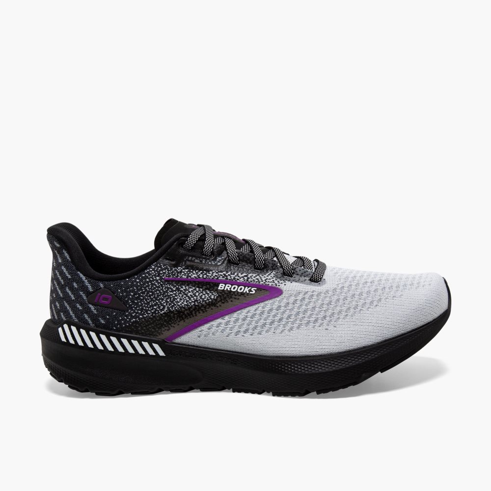 Brooks Launch GTS 10 Black / White / Purple | 17HZVPTRO