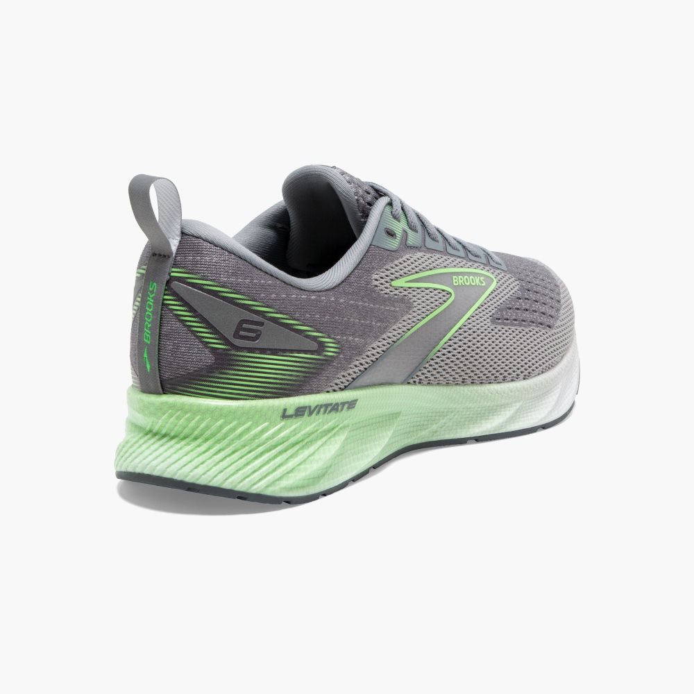 Brooks Levitate 6 Grey / Green | 79RBVQWDN