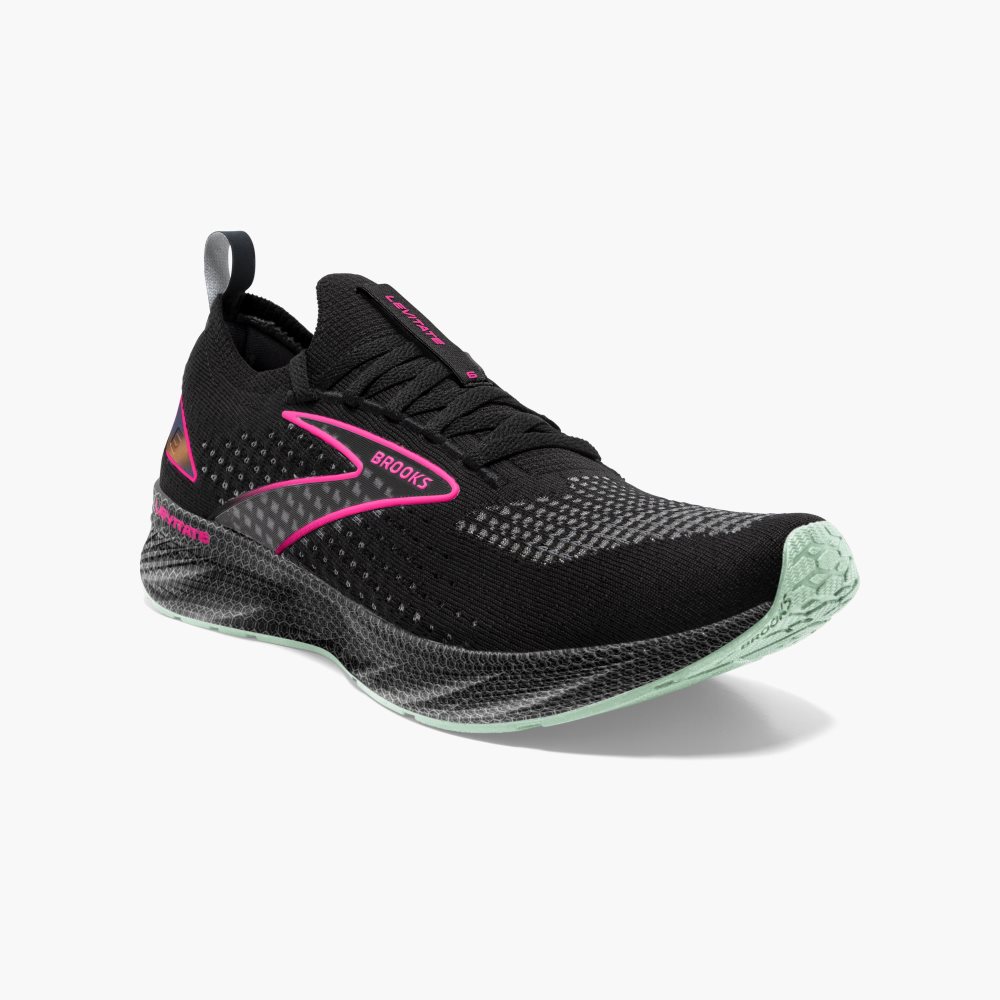 Brooks Levitate StealthFit 6 Black / Pink | 94ZLVMNTF