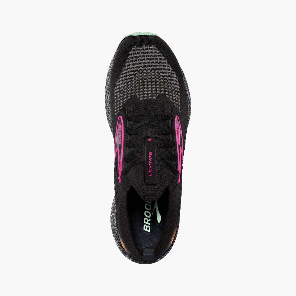 Brooks Levitate StealthFit 6 Black / Pink | 94ZLVMNTF