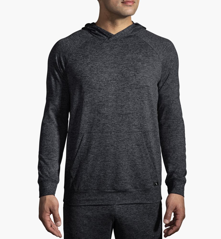 Brooks Luxe Hoodie Black | 17PNHIETB