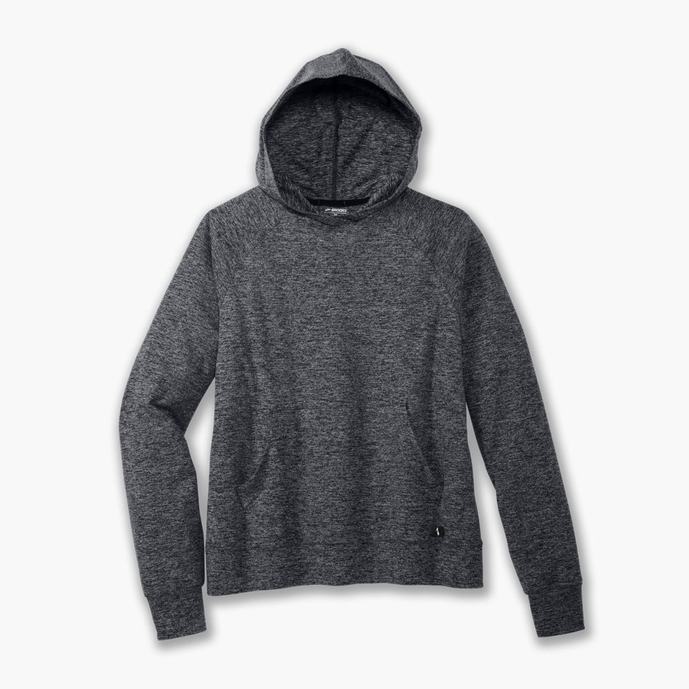 Brooks Luxe Hoodie Black | 89QBAXZLD