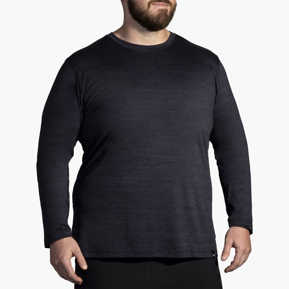 Brooks Luxe Long Sleeve Black | 64EXBIRZD